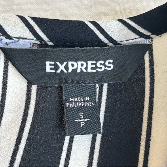 Express Stripe Dress Work Blouse Top Shirt - Picture 7 of 9
